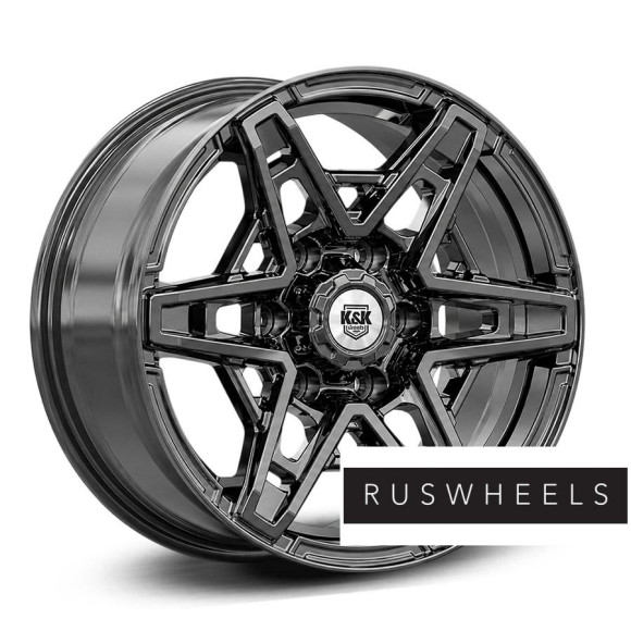 Диски КиК R17 / 8J PCD 6x139.7 ЕТ 30 ЦО 106.1 Блэкберн