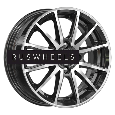 Диски КИК 5,5x14/4x100 ET38 D60,1 Квант (КС960) Алмаз черный