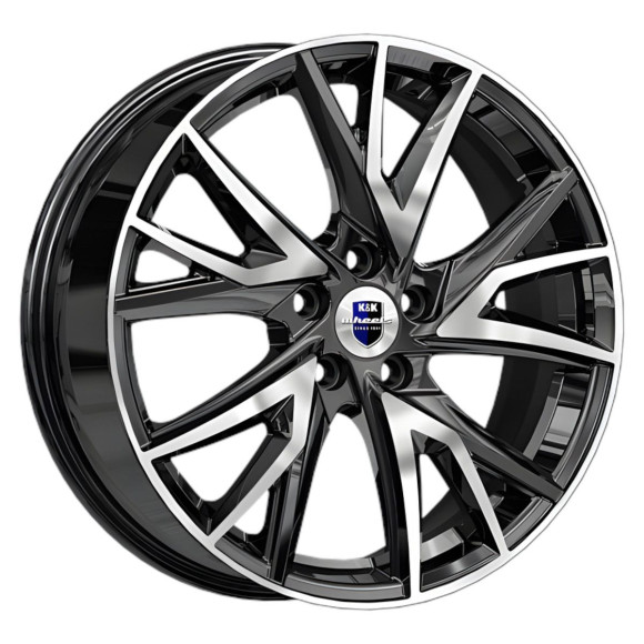 Диски КиК  Кайлас (КС1054)  6,5\R18 5*114,3 ET35  d67,1  Алмаз черный  [80551]
