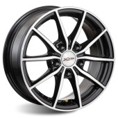 Диски Xtrike 6.5\R15 5*114.3 ET38 d67.1 BK/FP Диски Xtrike 6.5\R15 5*114.3 ET38 d67.1 BK/FP