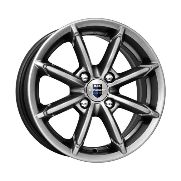 Диски КиК 6,0\R14 4*100 ET30 d67.1 Дарк платинум