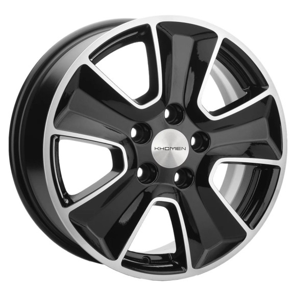 Диски Khomen Wheels 6.5\R16 5*114.3 ET50 d66.1 Black-FP Диски Khomen Wheels 6.5\R16 5*114.3 ET50 d66.1 Black-FP