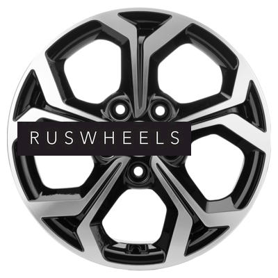 Диски Khomen Wheels 6,5x16/5x114,3 ET50 D66,1 KHW1606 (Renault/Nissan) Black-FP
