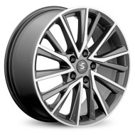 Диски СКАД Premium  КР010 (18Xceed)  7,5\R18 5*114,3 ET45  d67,1  Diamond Black Gris  [82151]  Fb max 700 kg