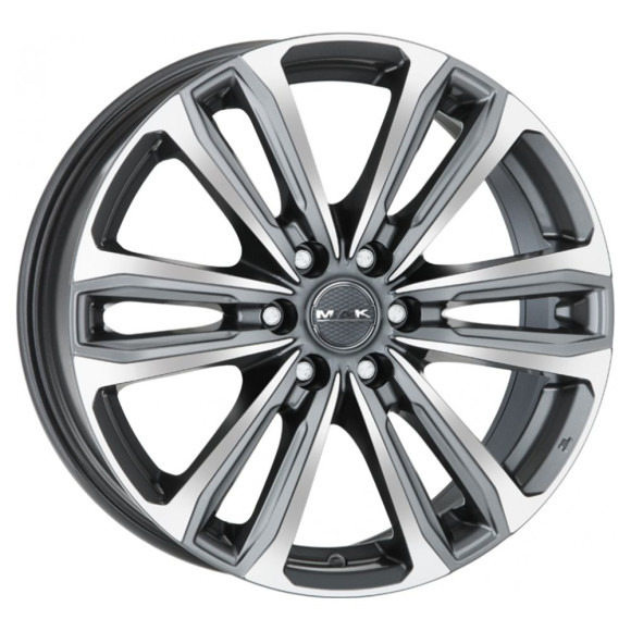 Диски MAK  Safari 6  7,5\R17 6*139,7 ET30  d112  Gun Met-Mirror Face  [F7570AF6QM30V3]
