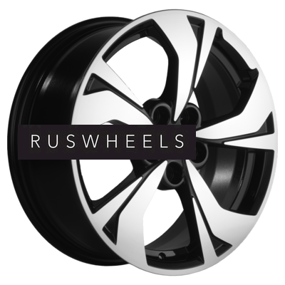Диски Khomen Wheels 7x17/5x114,3 ET37 D66,5 KHW1724 (Jolion) Black-FP