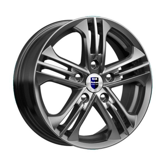 Диски КиК  Trinity (КС615)  6,0\R15 5*114,3 ET45  d67,1  Дарк платинум  [72356]