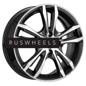 Диски КИК 6x16/5x112 ET48 D57,1 Samara-оригинал (КС866) Алмаз черный SK