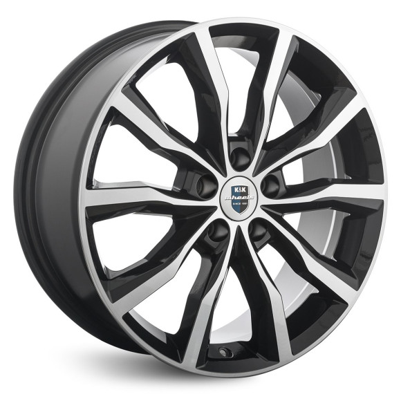 Диски КиК 7.5\R18 5*114.3 ET45 d66.1 Алмаз черный
