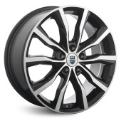 Диски КиК 7.5\R18 5*114.3 ET45 d67.1 Алмаз черный