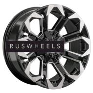 Диски LS 9x17/6x139,7 ET20 D106,1 1366 BKF (конус, Колпак+лого)