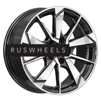 Диски iFree 6,5x16/5x100 ET38 D57,1 Зиплайн (КС1042) Блэк Джек