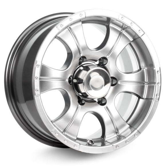 Диски КиК 8,0\R16 5*139.7 ET-15 d110.1 Дарк платинум