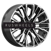 Диски КИК 8,5x19/6x139,7 ET38 D67,1 Кортес (КС1102) Алмаз черный